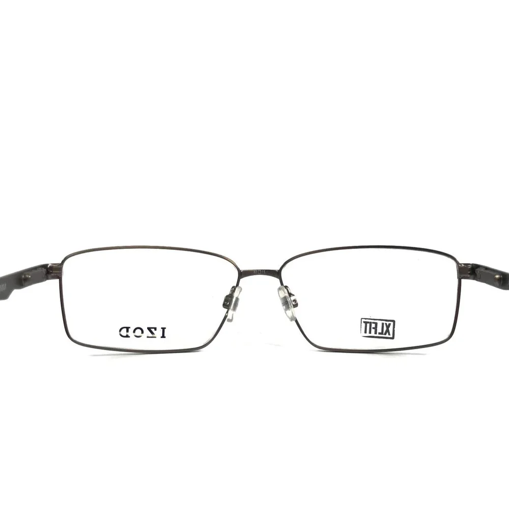 IZOD Eyeglasses Frames IZ 2121 GUNMETAL Gray Rectangle Wire Rim 60-15-155